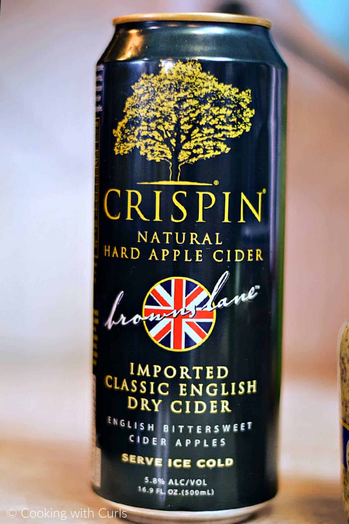 A can of Crispin Hard Apple Cider.