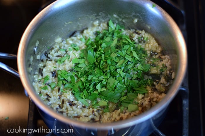 Savory Wild and Brown Rice parsley cookingwithcurls.com