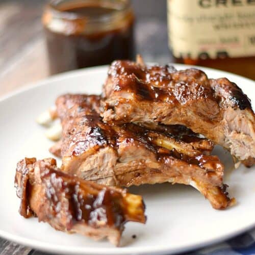 Bourbon and Brown Sugar Barbecue Ribs Cooking with Curls