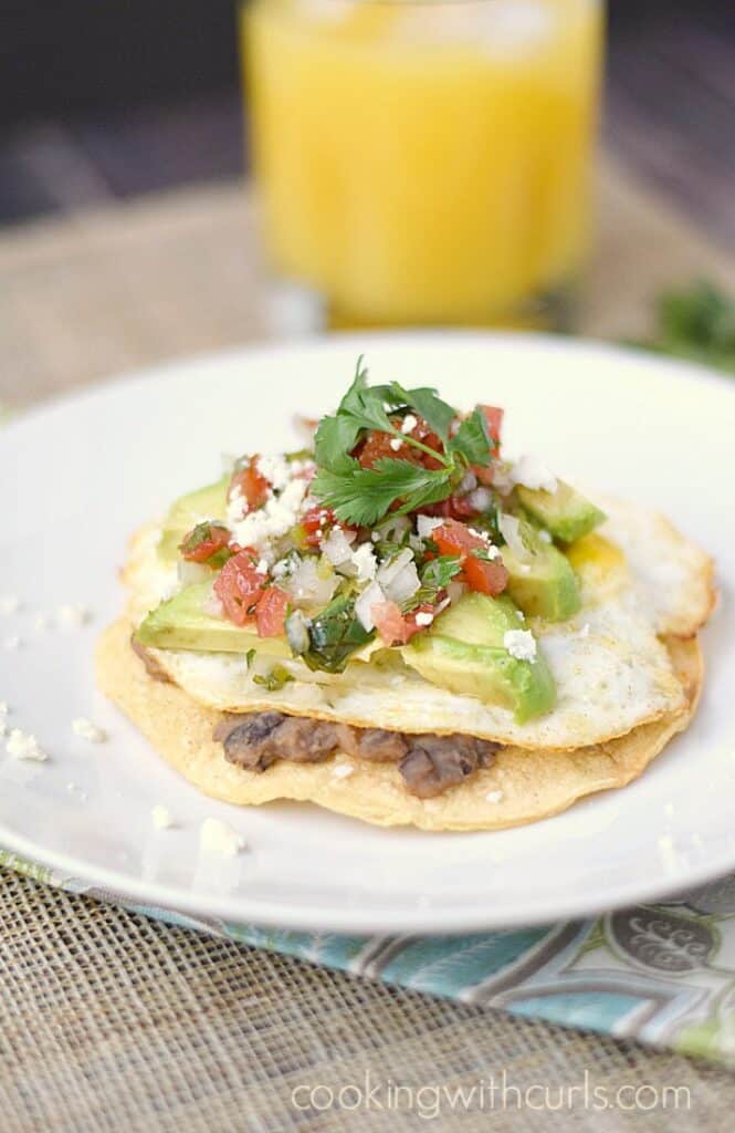 Breakfast Tostada - Cooking with Curls