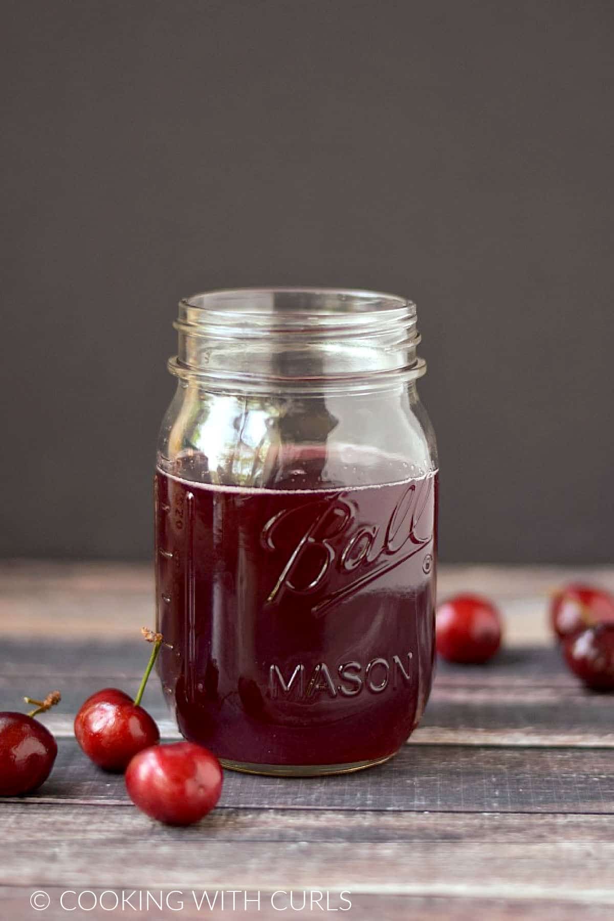 Cherry-Infused Maple Syrup