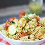 Healthy Italian Pasta Salad | cookingwithcurls.com
