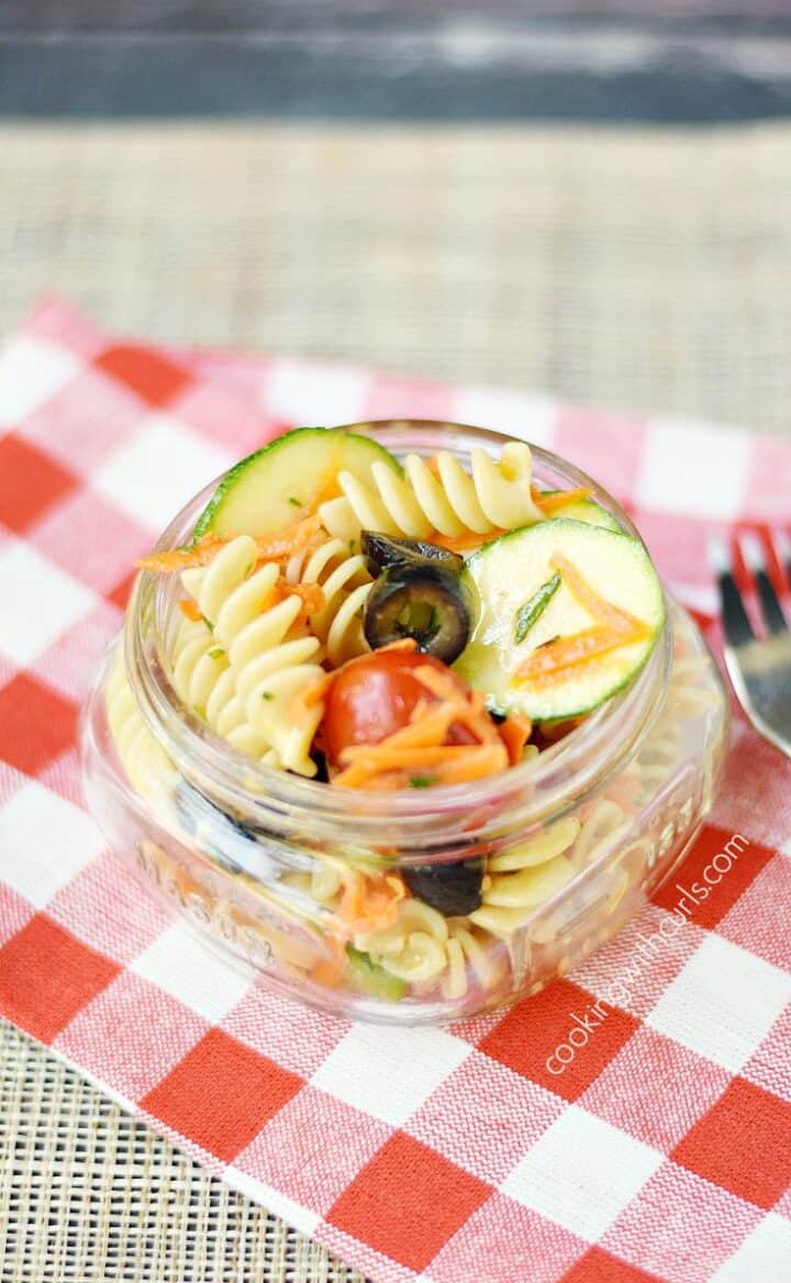 Healthy Italian Pasta Salad - Cooking with Curls
