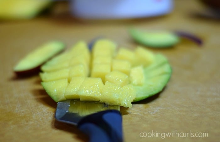 Tropical Cantaloupe Salad mango cookingwithcurls.com