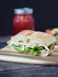 Turkey on Ciabatta with Sun-dried Tomato Aioli - Cooking With Curls