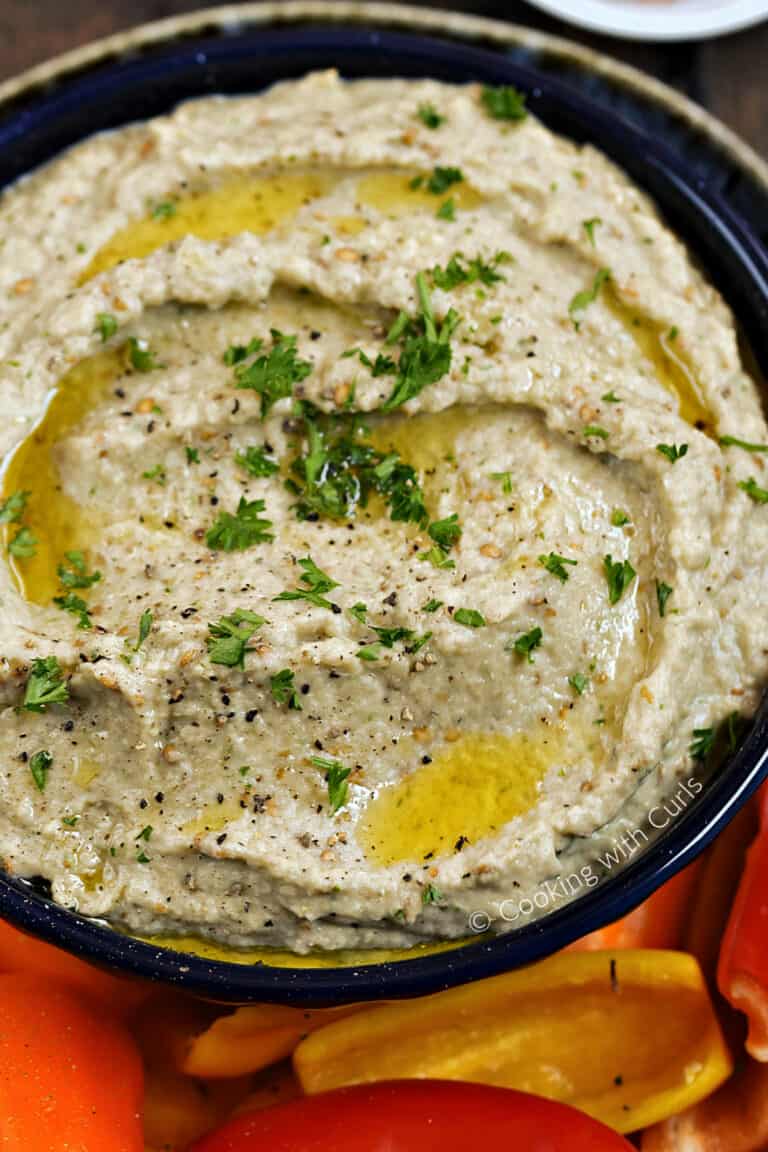 Greek Eggplant Dip Melitzanosalata Cooking With Curls 5517