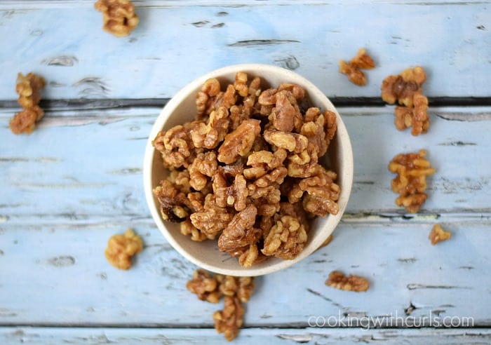 Baklava Honey-Glazed Walnuts | cookingwithcurls.com