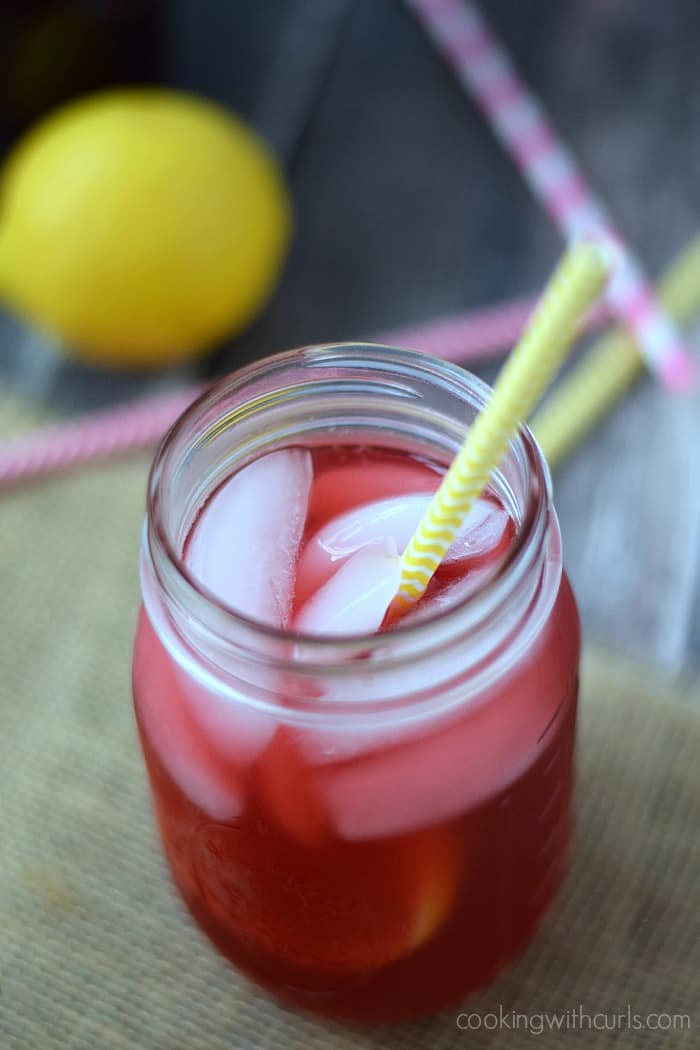 Blackberry Passion Tea Lemonade | cookingwithcurls.com