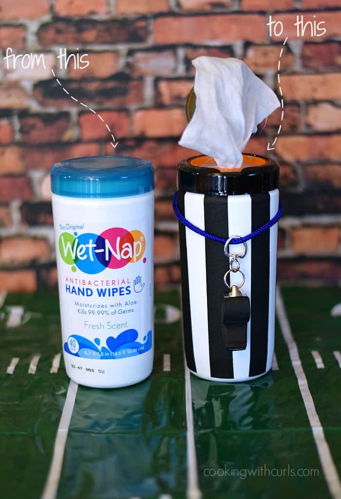Wet-Nap Hand Wipes Referee | cookingwithcurls.com | #wingsandwipes #pmedia #ad