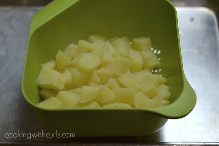 Crispy Roast Potatoes drain cookingwithcurls.com