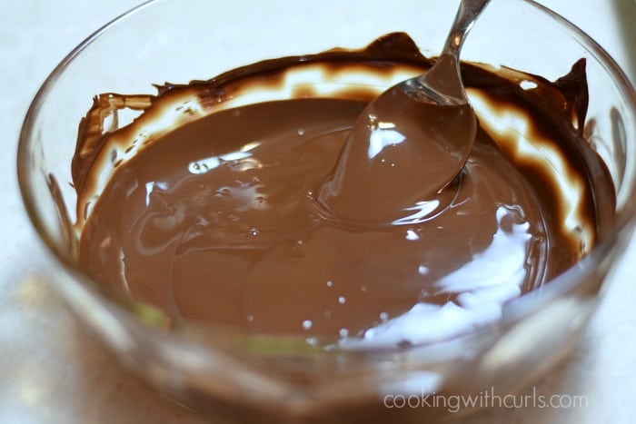 Melted Chocolate in a large bowl