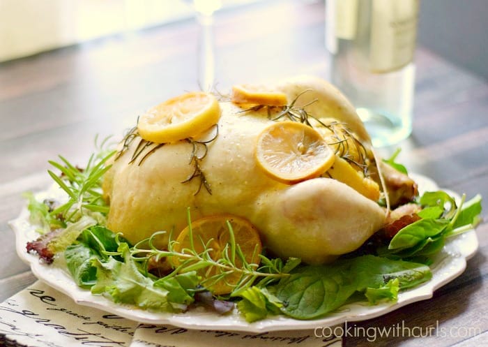 Slow Cooker Lemon Rosemary Chicken! cookingwithcurls.com