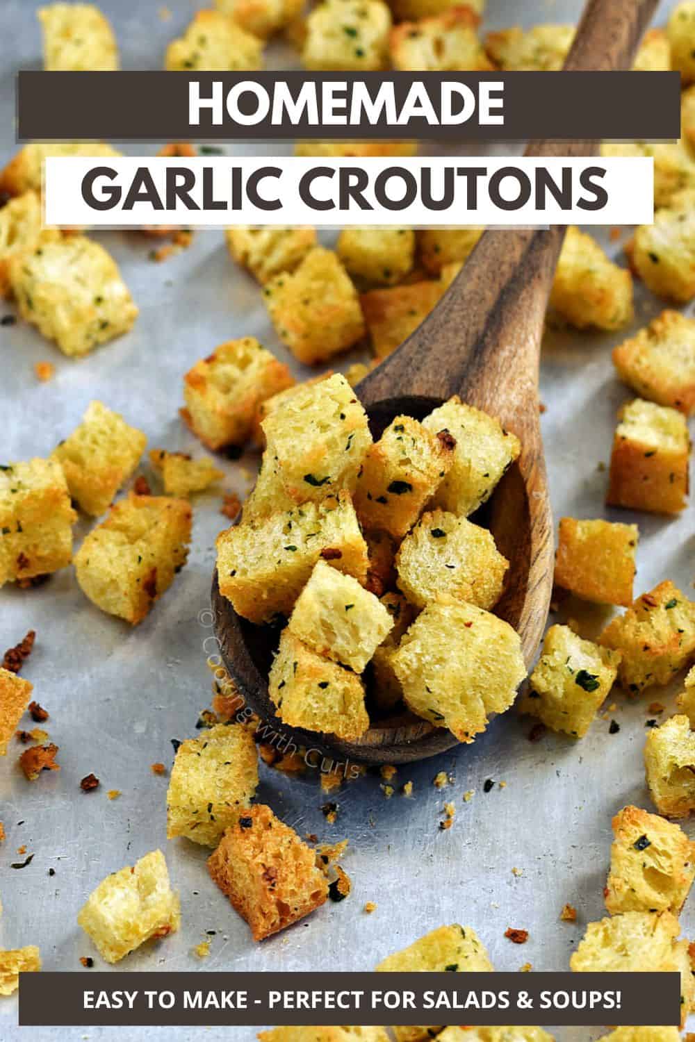 Homemade Garlic Croutons Cooking With Curls