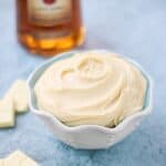 White Chocolate Truffle Dip with Four Roses Bourbon | cookingwithcurls.com