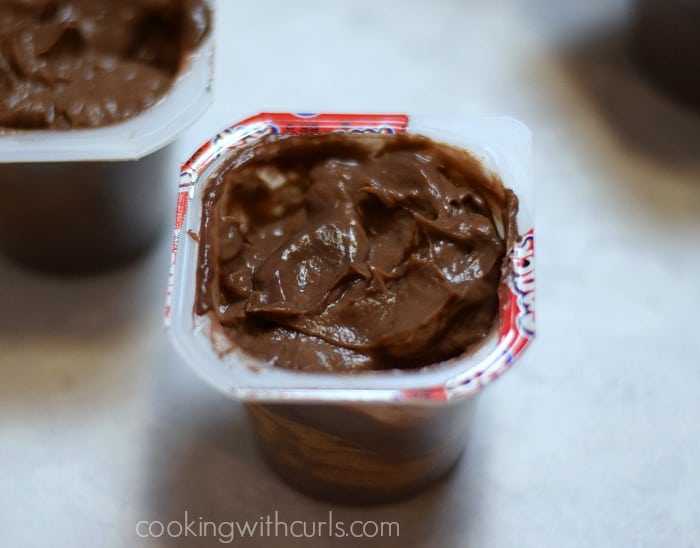 Chocolate Snack Packs with Pie Crust Spoons stir cookingwithcurls.com