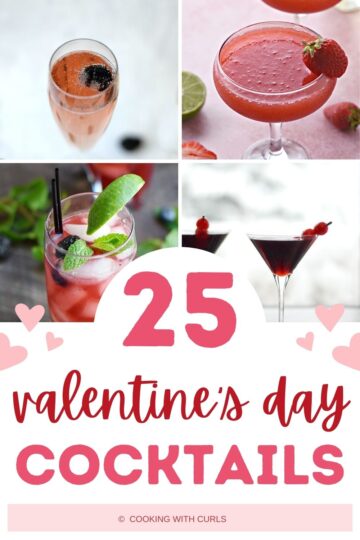 Valentine's Day Cocktails - Cooking with Curls