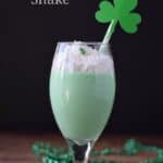 A Boozy Shamrock Shake for adults, and perfect for St. Patrick's Day | cookingwithcurls.com