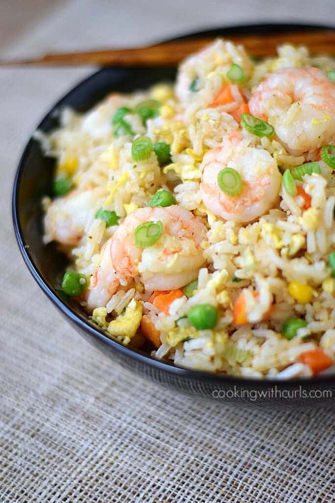 Shrimp Fried Rice - Cooking with Curls