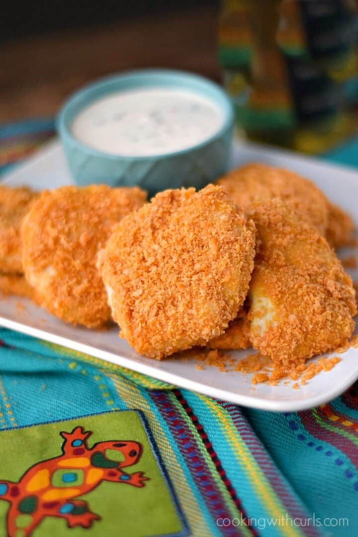 CHEEZ-IT Baked Chicken Tenders - Cooking with Curls