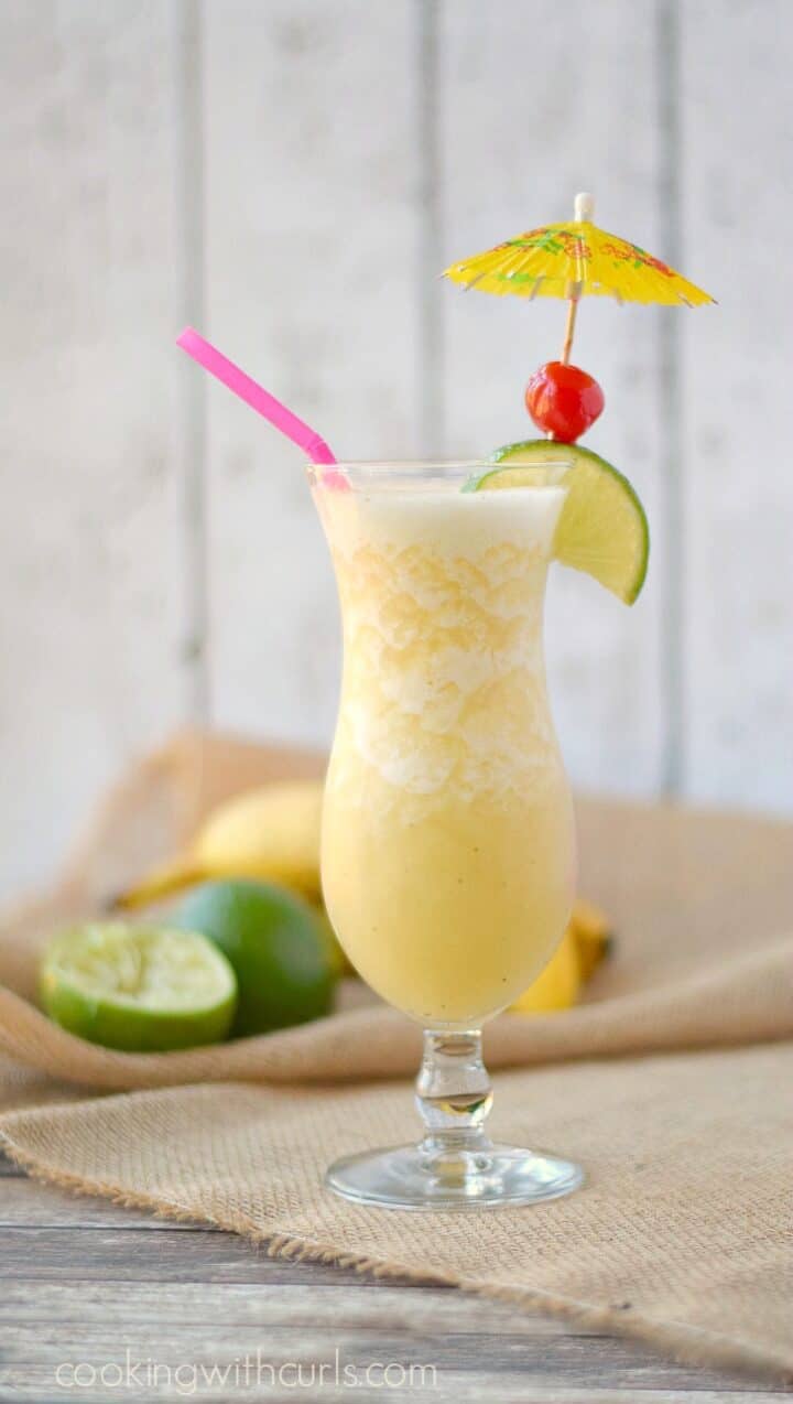 Frozen Banana Daiquiri Cooking with Curls