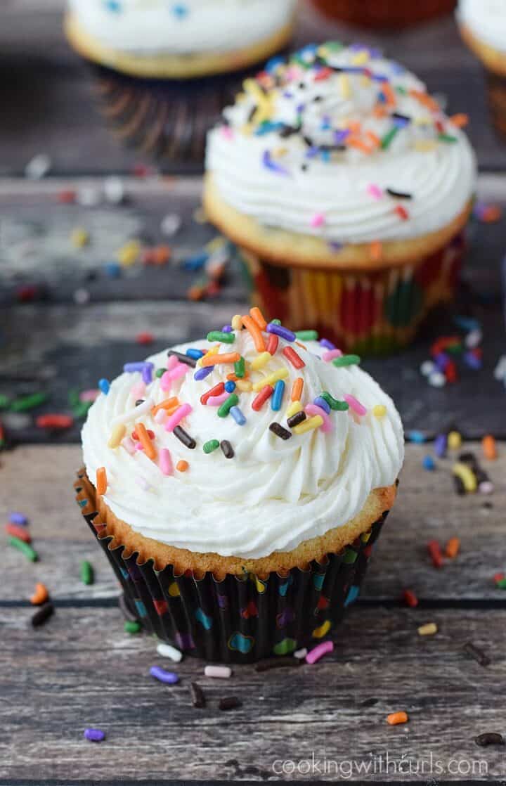 Homemade Funfetti Cupcakes Cooking With Curls