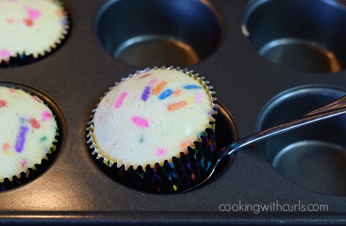Homemade Funfetti Cupcakes lift cookingwithcurls.com