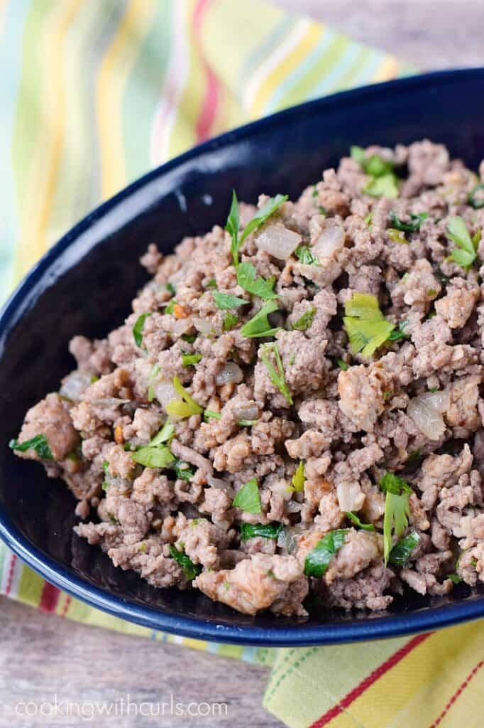 Italian Seasoned Ground Beef - Cooking With Curls