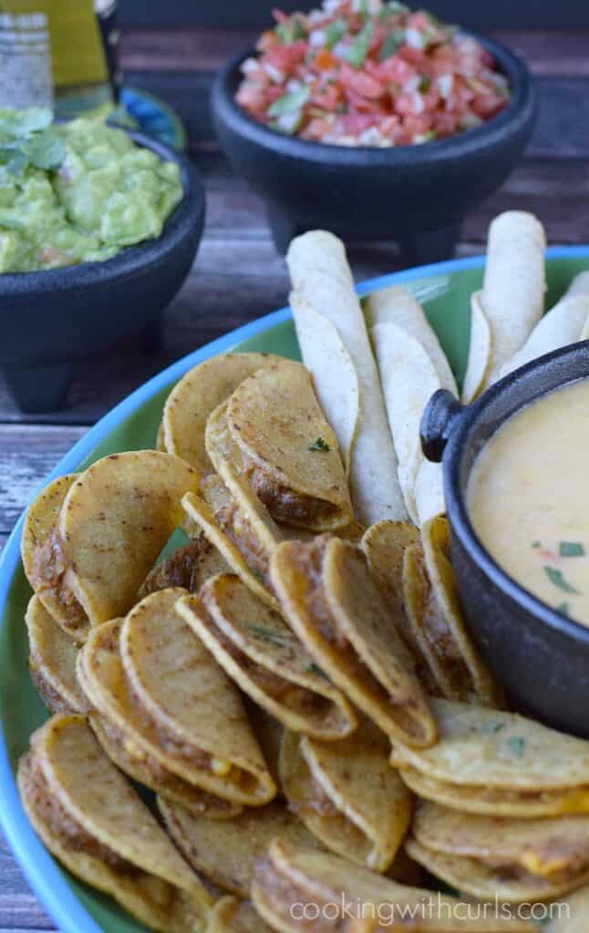 Queso Blanco Dip Cooking with Curls