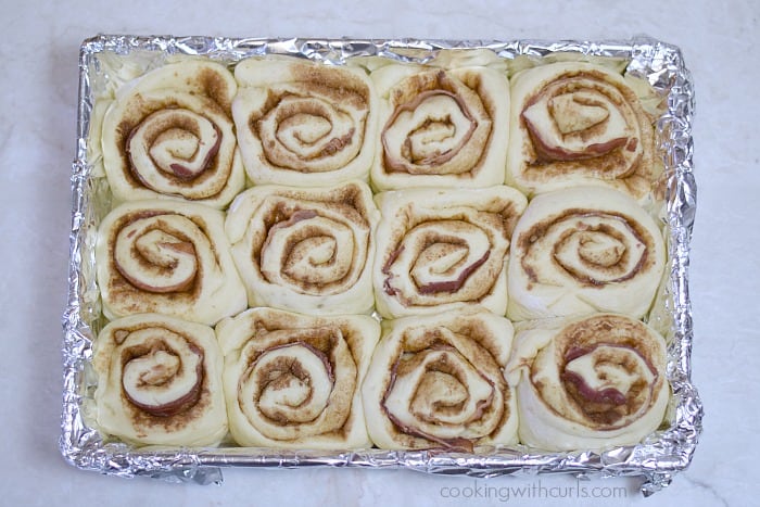 Maple Bacon Cinnamon Rolls rise cookingwithcurls.com