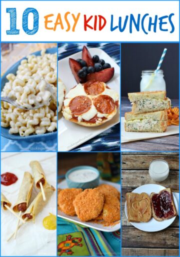 10 Easy Kid Lunches - Cooking with Curls
