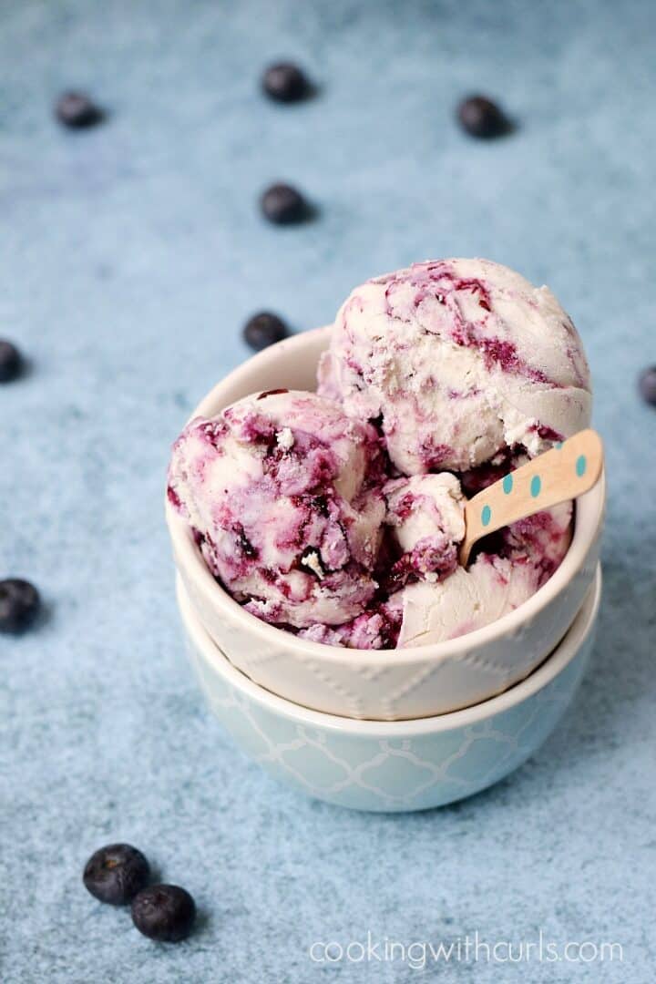 Blueberry Cheesecake Ice Cream Cooking With Curls