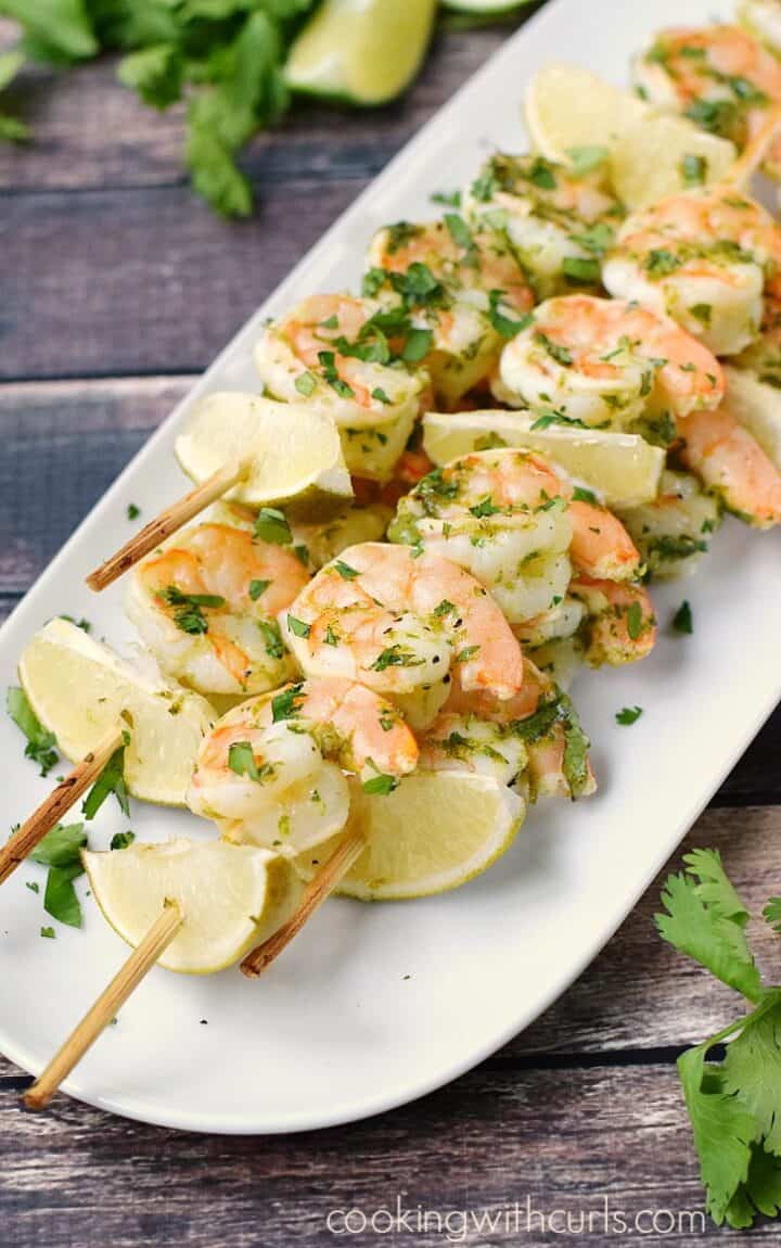 Cilantro Lime Shrimp - Cooking with Curls