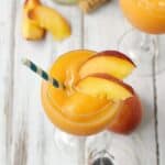 Celebrating sisterhood and friends with some sweet and sassy Peach Moscato Smoothies cookingwithcurls.com #MiddleSister #DropsofWisdom
