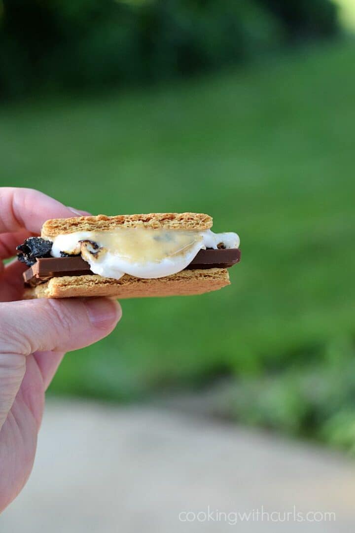 Outdoor S'mores Bar - Cooking with Curls