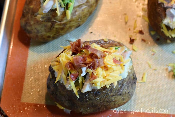 Stuffed Baked Potatoes bacon cookingwithcurls.com