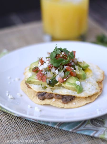 Breakfast Tostada by cookingwithcurls.com