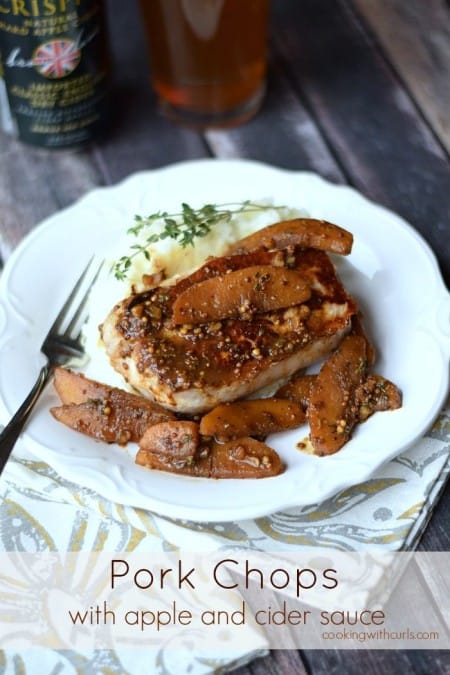 Pork Chops with apple and cider sauce