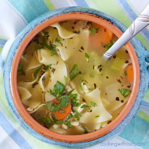 Homemade Chicken Noodle Soup - Cooking with Curls