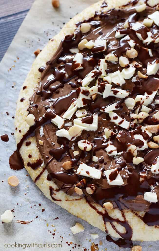 Chocolate Hazelnut Pizza - Cooking With Curls