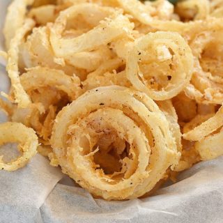 Crispy Onion Rings are the perfect appetizer on game day! cookingwithcurls.com