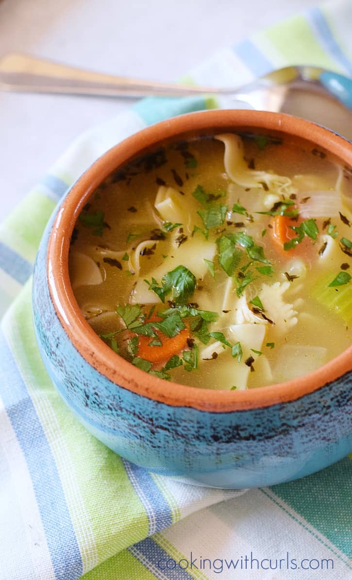 Homemade Chicken Noodle Soup | cookingwithcurls.com