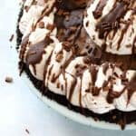 Mocha Almond Fudge Truffle Pie cookingwithcurls.com #DairyFree4All #ad