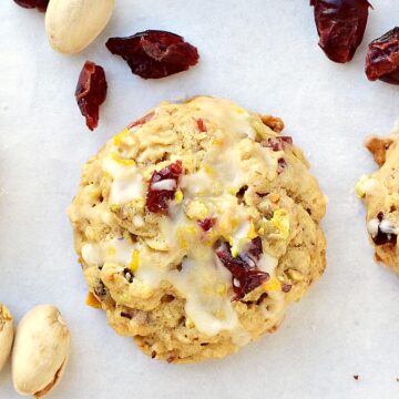 These Cranberry Orange Pistachio Cookies are loaded with flavor and are meant to be shared | cookingwithcurls.com