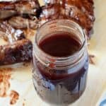 This Cabernet Barbecue Sauce will take your ribs and steaks to a whole new level of yumminess | cookingwithcurls.com
