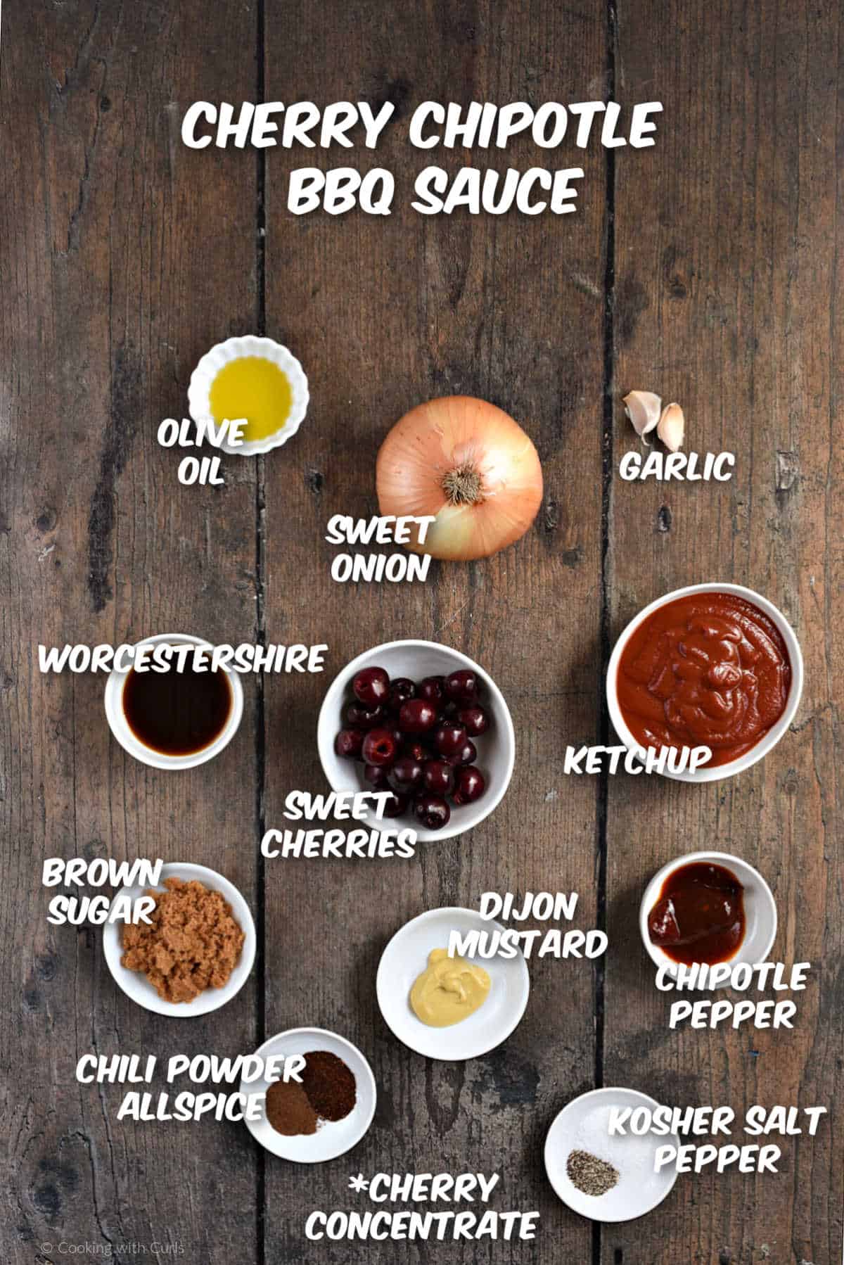 Cherry chipotle bbq sauce ingredients.