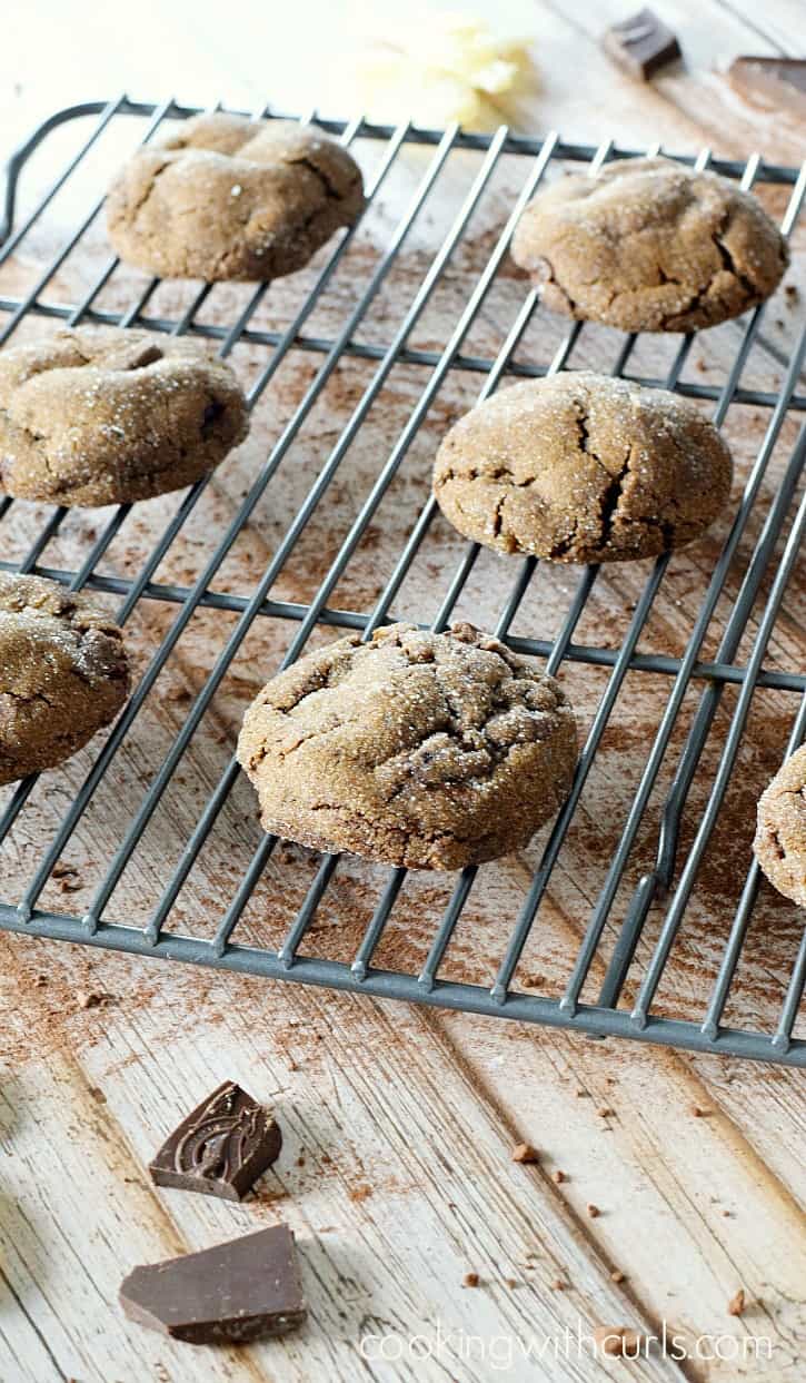 Triple Ginger Chocolate Chunk Cookies! cookingwithcurls.com 