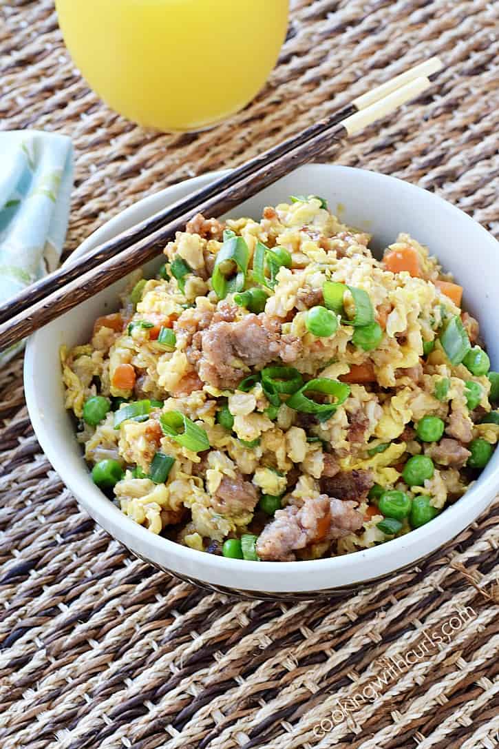 Breakfast doesn't have to be boring! Start your day with a delicious Sausage Breakfast Stir Fry | cookingwithcurls.com