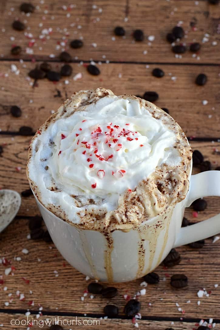 My favorite Dairy-free Peppermint Mocha that you can make at home | cookingwithcurls.com
