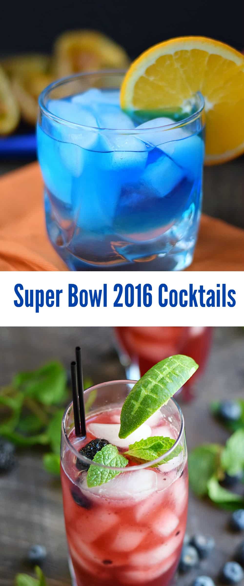 Super Bowl 2016 Cocktails Broncos vs Panthers | cookingwithcurls.com