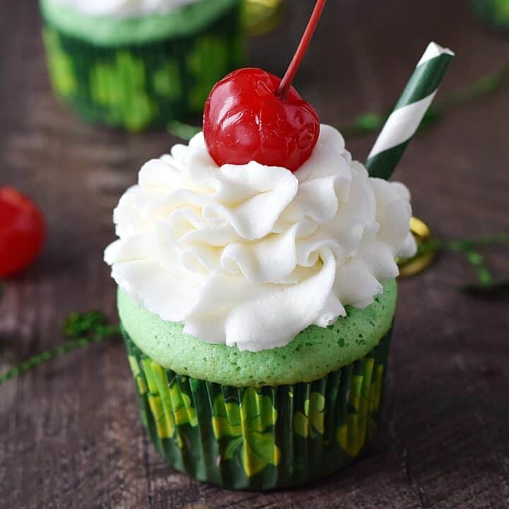 Boozy Shamrock Shake Cupcakes Cooking With Curls